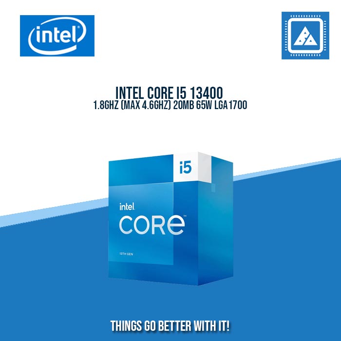 INTEL CORE I5 13400 1.8GHZ (MAX 4.6GHZ) 20MB 65W LGA1700 INTEL CORE I5 13400 1.8GHZ (MAX 4.6GHZ) 20MB 65W LGA1700
